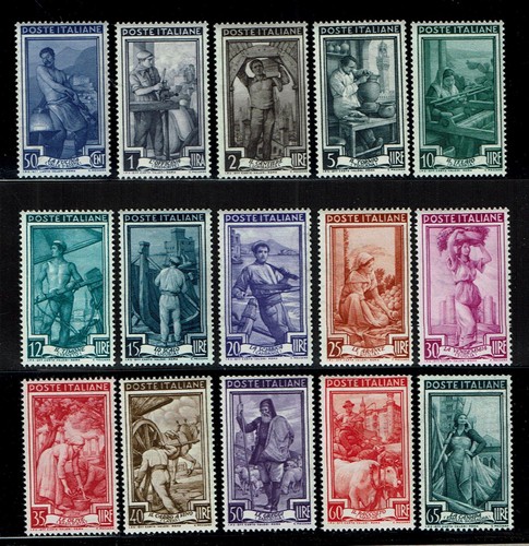 Francobolli repubblica 1950 - francobolli,
