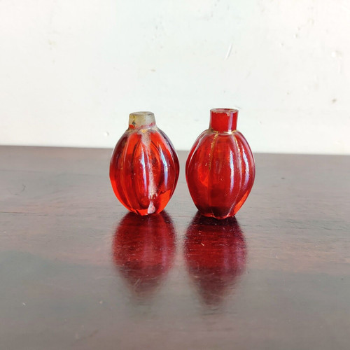 19c vintage vittoriano rosso - vintage,