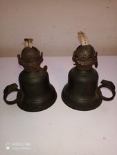 Coppia di lumi antichi base in