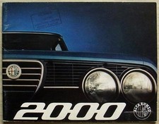 ALFA ROMEO 2000 Brochure
