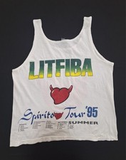 Canottiera vintage italiana anni 90 musica rock Litfiba 1995 Spirito Tour