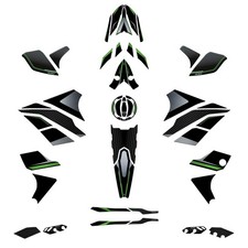 Kit Adesivi Resinati 3d moto Protezioni per Kawasaki Versys 1100 2025 comaptibil