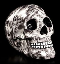 Statua teschio - anime prigioniere - nero bianco decorazione gotica teschio