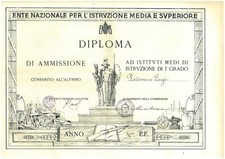 E.N.I.M.S. DIPLOMA FASCIO ANNO