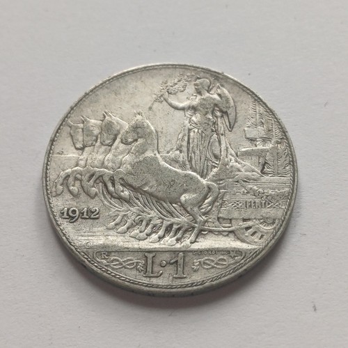 Silver coin moneta lira - 1,