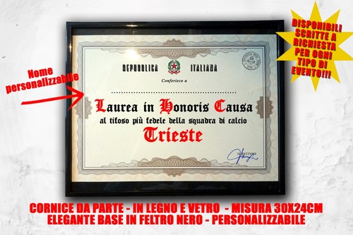 Laurea quadro tifoso - , calcio