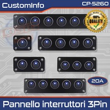 Pannello Interruttori LED Blu