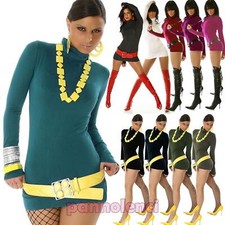 Maxitop lupetto dolcevita viscosa top lungo donna basic nuovo AS-3238