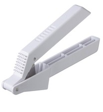KitchenCraft Pressa per aglio plastica bianco 16 x 4 cm