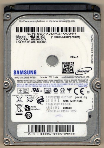 Hard disk 160 sata - hard, 2.5