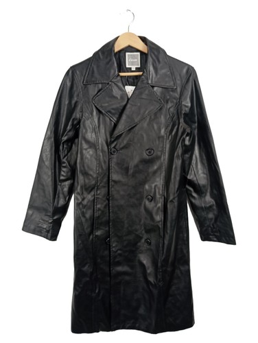 Etam cappotto donna - pelle, nero