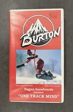 BURTON ONE TRACK MIND VINTAGE 1986 SNOW SURF SKATEBOARD SCI GOLF SNOWBOARD VIDEO