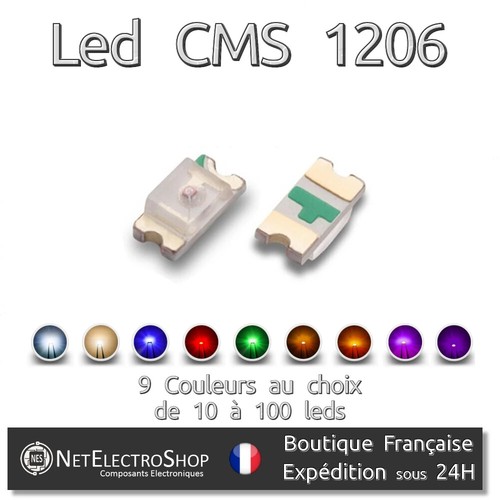Leds cms smd 1206 choix - smd,