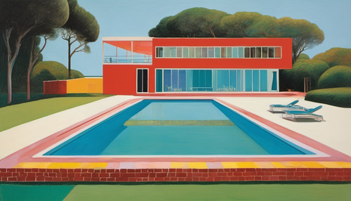 Pezzo esposizione piscina - pezzo, da