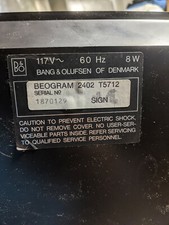 RICAMBI GIRADISCHI BANG AND OLUFSEN BEOGRAM 2402 T5712