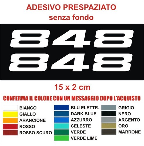 Kit adesivi ducati 848 carena - adesivi,