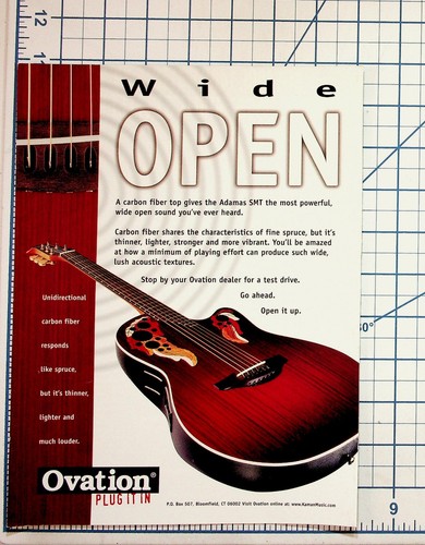 Pubblicità chitarra ovation - chitarra,