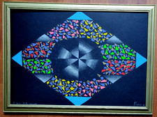 Opera unica tecnica mista su carta Ennio Finzi con autentica