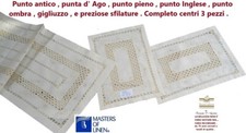 Centri 3 pezzi ricamo a mano