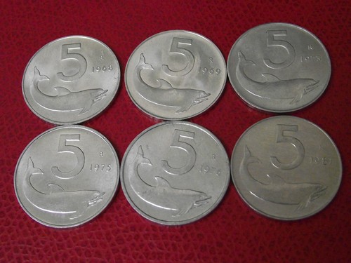 Moneta lire delfino ann - moneta,