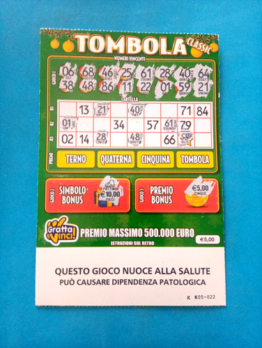 Gratta vinci gioco tombola - gratta, e
