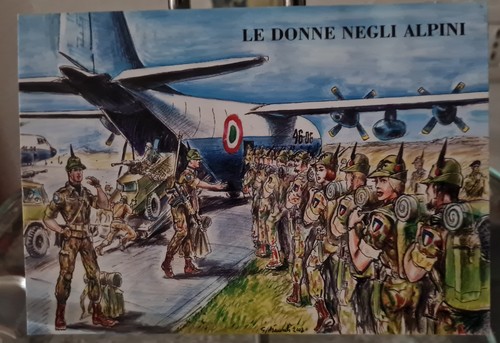 Alpini verona cartolina le - , "le