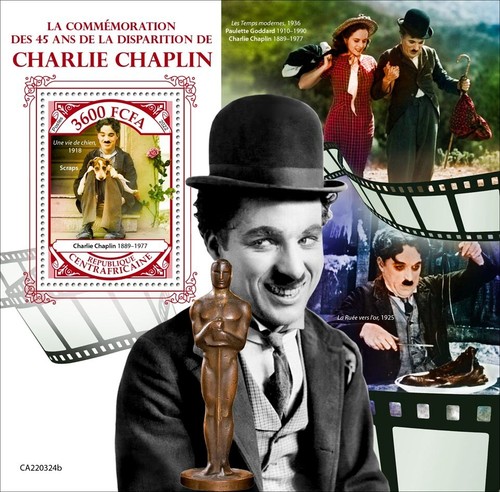 Francobolli charlie chaplin - francobolli,