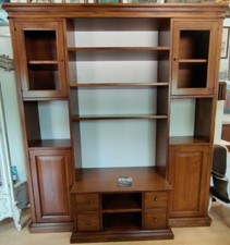 SOGGIORNO CLASSICO PARETE ATTREZZATA NOCE PATINATO