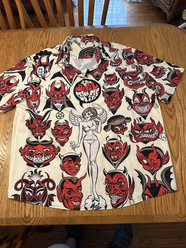 Camicia hawaiana devil angel - camicia,