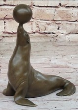 Scultura In Bronzo Di Foca