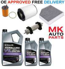 PER AUDI A8 3.0 TDI (2010-2018) KIT MANUTENZIONE OLIO ARIA CARBURANTE...