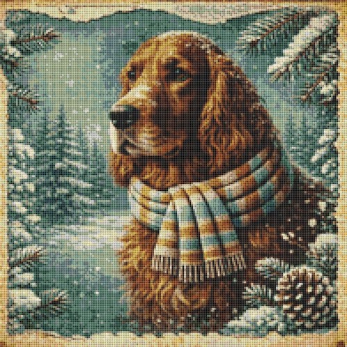 Setter irlandese cucciolo cane
