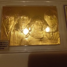 Lingotto su lamina oro 24 k 0,999 1  gr,da collezione Beatols