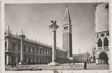 VENEZIA - TORRE DELL'OROLOGIO E CAMPANILE DALLA PIAZZETTA