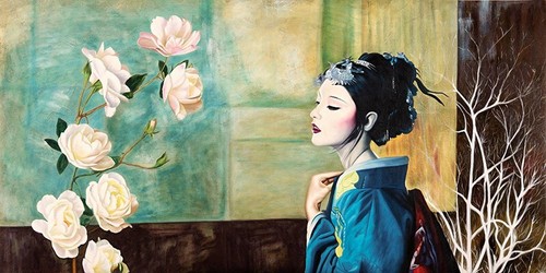 Quadro geisha giapponese - quadro, in