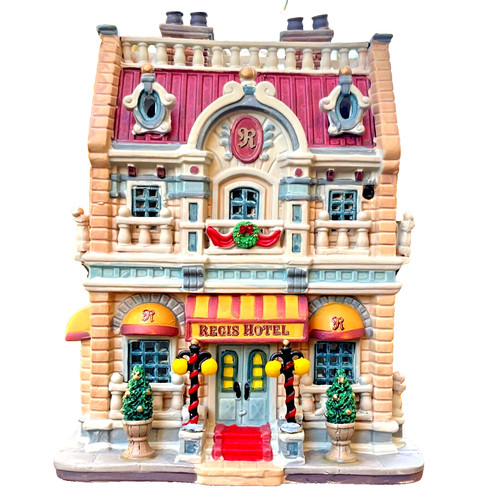 Edificio illuminato vintage