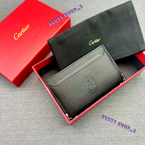 Cartier black leather - cartier,