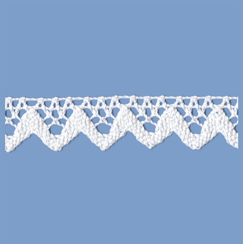 Merletto cotone bianco - merletto, 35