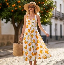 ZARA ABITO VESTITO MIDI ESTIVO