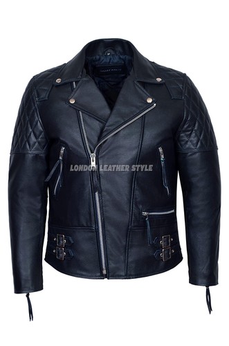 Giacca pelle fearless uomo - pelle,