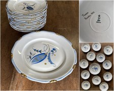 ANTICO SERVIZIO DOLCE 12 PIATTINI + 1 PORTATA Art Decò PORCELLANA SC Bavaria '48