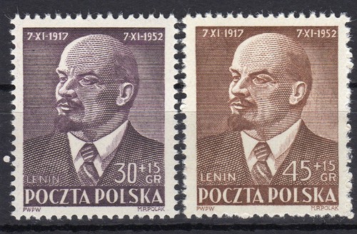 Polonia 1952 fischer 643 644 - polonia,