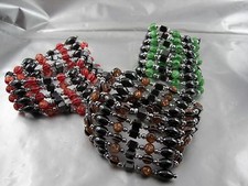 Ematite Pietra Blu Magnete Collana/Braccialetti Extra Lungo Nobile Bonbon Perle