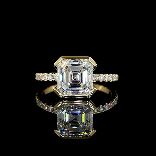 Anello fidanzamento asscher - fidanzamento,