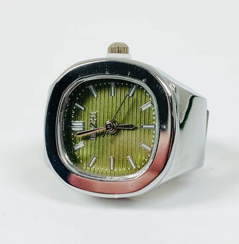 Anello orologio donna verde