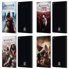 CUSTODIA LIBRO UFFICIALE ASSASSIN'S CREED BROTHERHOOD KEY ART IN PELLE PER AMAZON FIRE