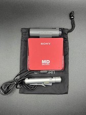 Sony MZ-E75 Walkman MiniDisc Lettore MD Rosso con Telecomando - Funzionante