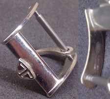 Original Jaeger LeCoultre Buckle 1 Fibbia 14mm inner Stainless Steel Light signs