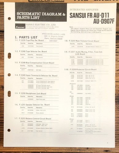 Sansui d11 d907f - au-d11, au-d907f