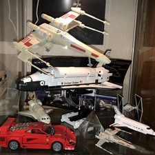 Veicoli 3 Shuttle + 2 X-Wing + 1 Caccia Imperiale + 1 Ferrari Lego (varie Scale)